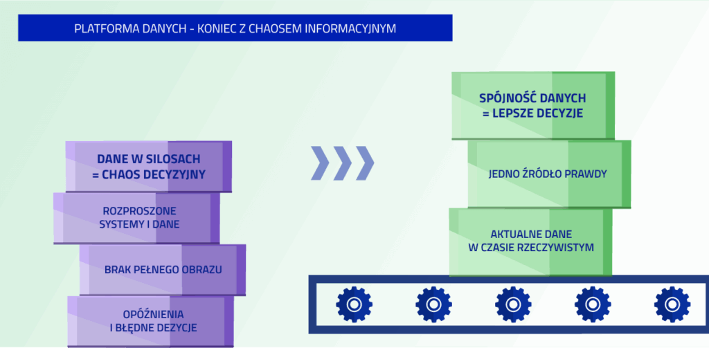 Koniec z Chaosem informacyjnym dzięki platformie danych - infografika